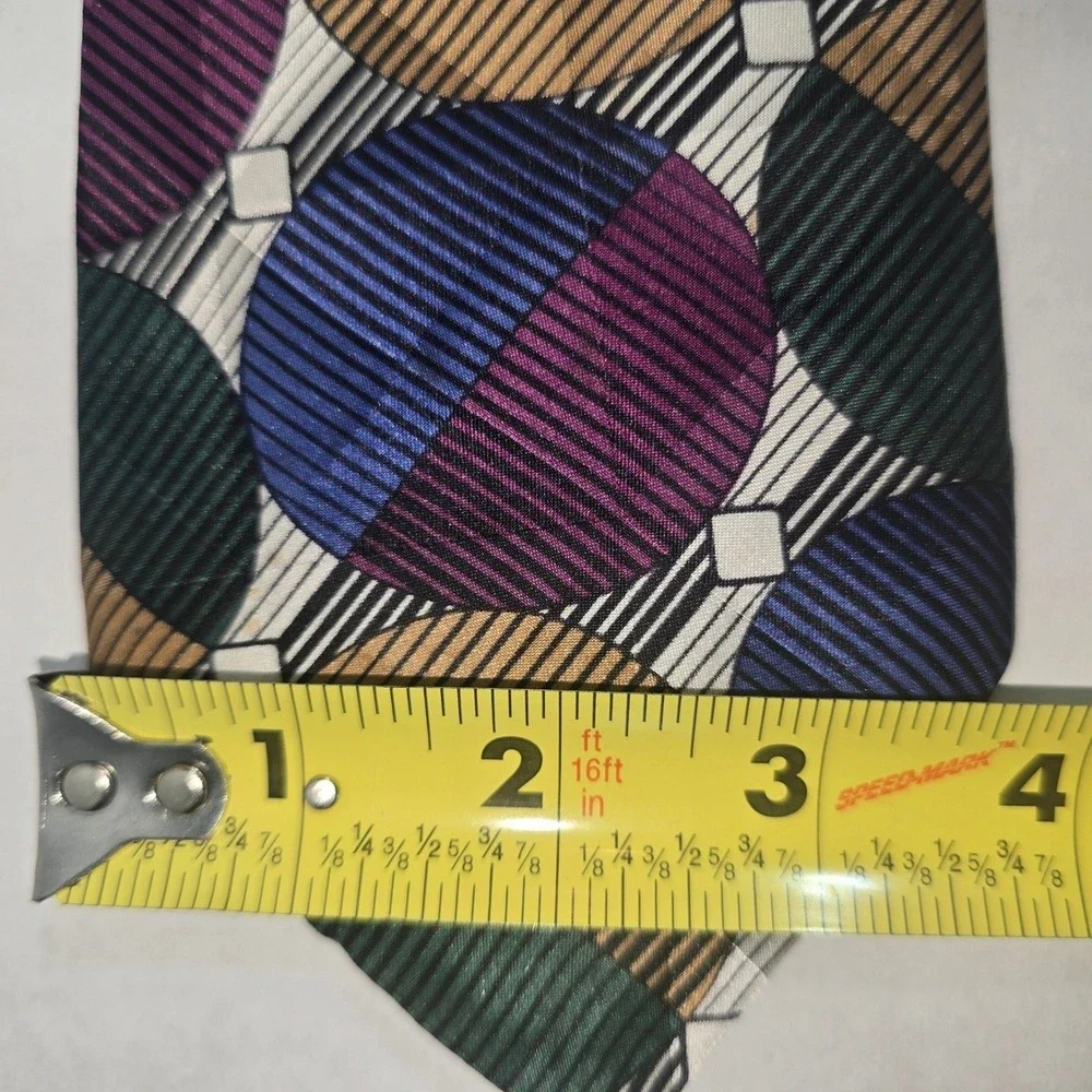VINTAGE‎ Cezani 100% Silk Imported from Italy Neck Tie Multicolor
